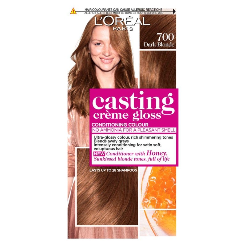 Paris Casting Creme Gloss Semi-Permanent Hair Dye, Blonde Hair Dye 700 Dark Blonde
