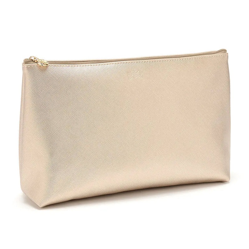 Victoria Green ‘Mia’ Large Makeup Bag in Gold