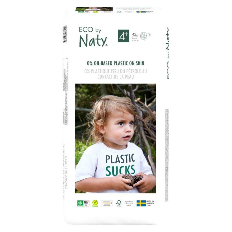 Size 4+, 42 Eco Nappies, 9-20Kg