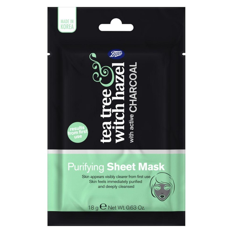Tea Tree & Witch Hazel Charcoal Purifying Sheet Mask 18G
