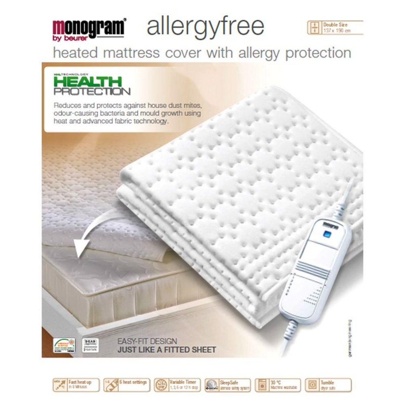 By Beurer Allergyfree Heated Mattress Cover-Double