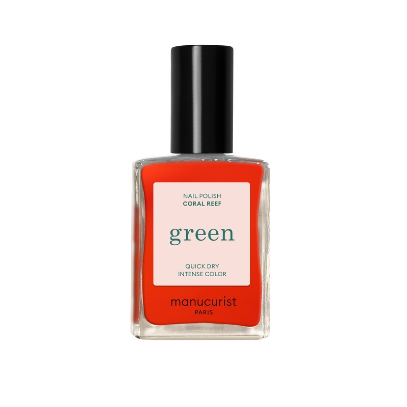 Green Natural Nail Polish Coral Reef 15ml