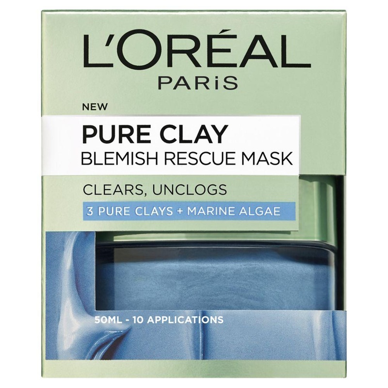 Paris Pure Clay Blue Algae Blemish Rescue Face Mask 50Ml