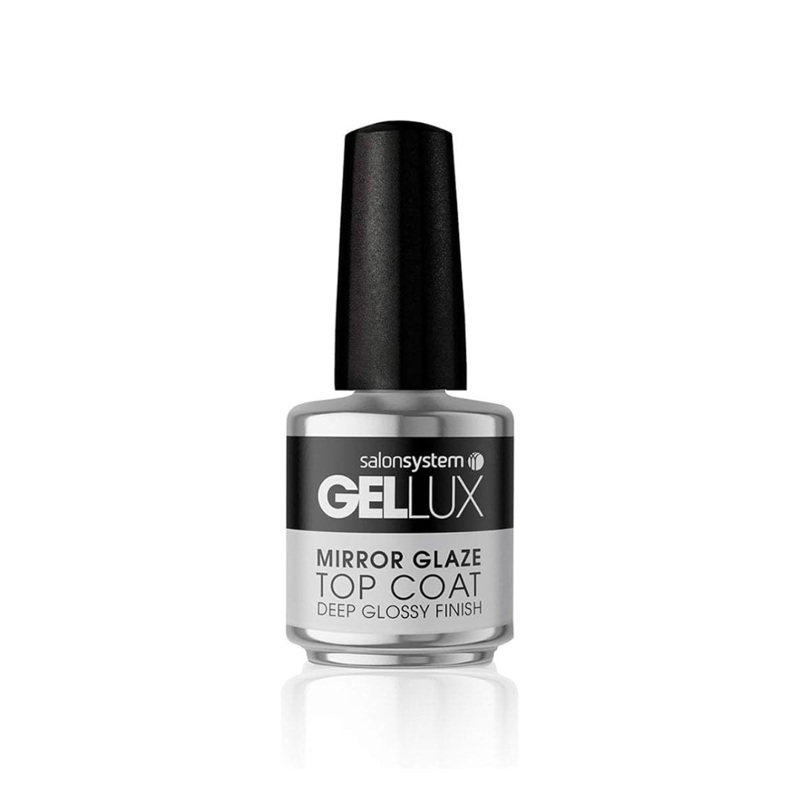 Salon System Gel Lux Gel Polish Mirror Glaze Top Coat 15ml