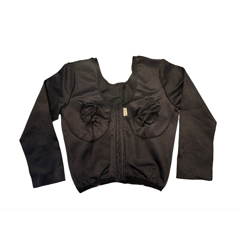 Sleeved Bralet Black Medium Medium Black