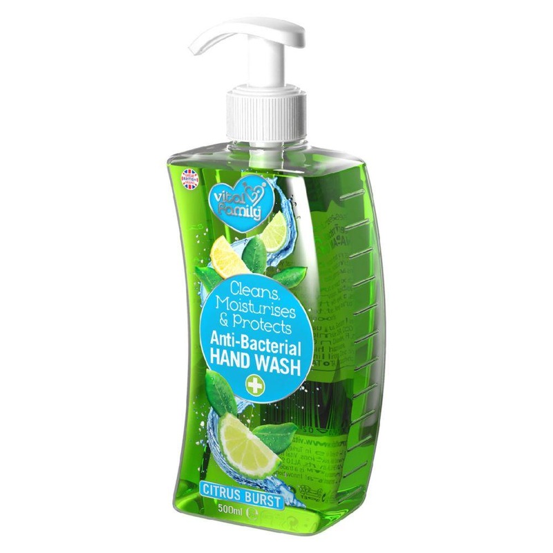 Family Anti-Bacterial Hand Wash, Citrus Burst, 500Ml