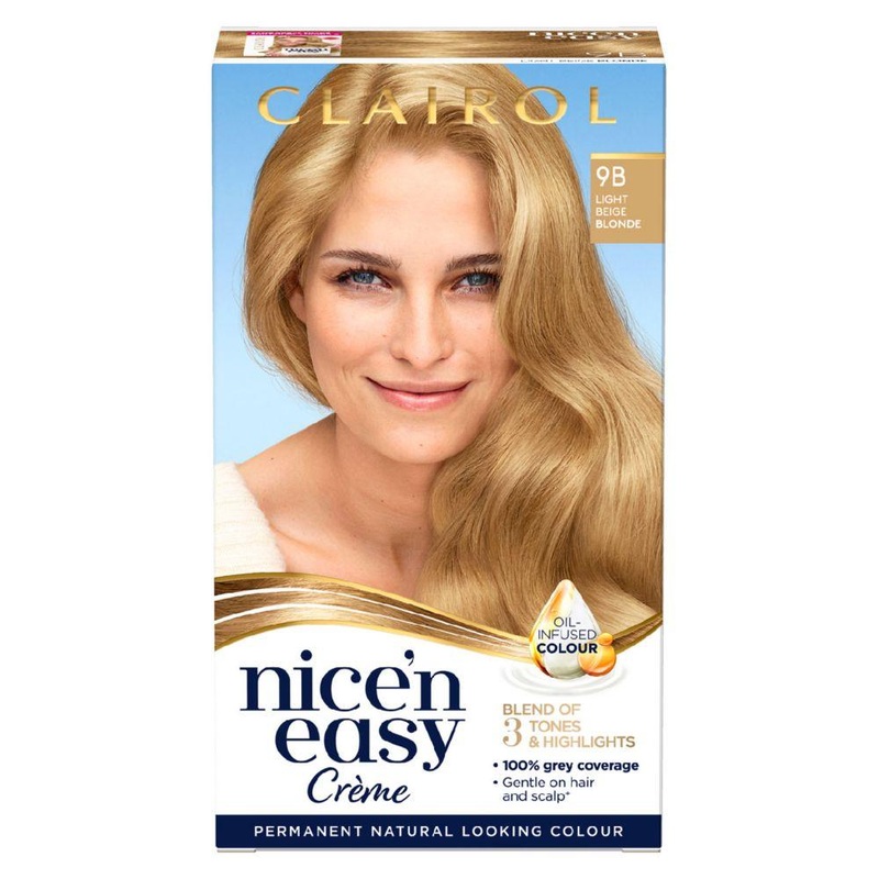Nice N Easy Permanent Hair Dye 9B Light Beige Blonde 177Ml