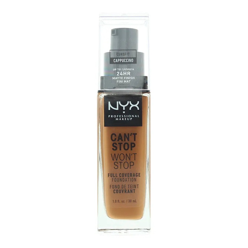 NYX Can’t Stop Won’t Stop 24H Full Coverage Cappuccino Foundation 30ml