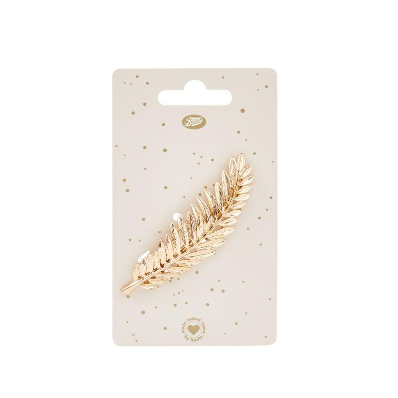 Single Golden Leaf Clip