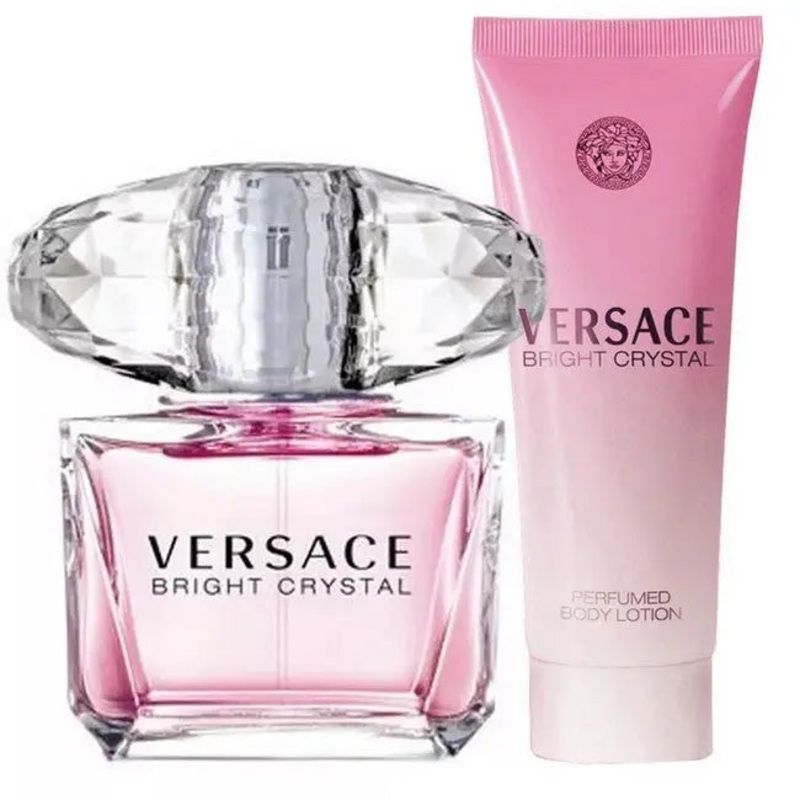 VERSACE BRIGHT CRYSTAL SET: EDT SPRAY 50ML + BL 100ML