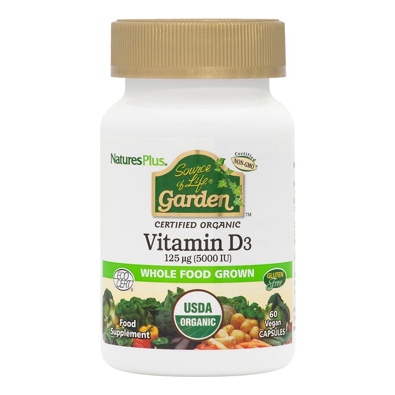 Organic Vitamin D3 5000 IU 60 capsules