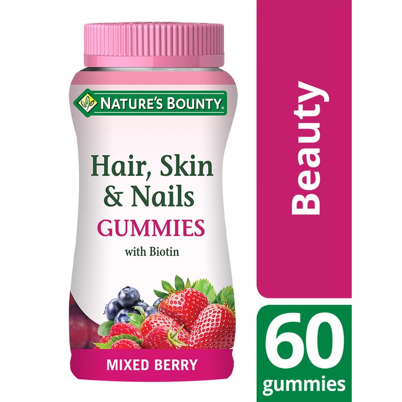 Hair, Skin and Nails Gummies with Biotin 60 pastilles
