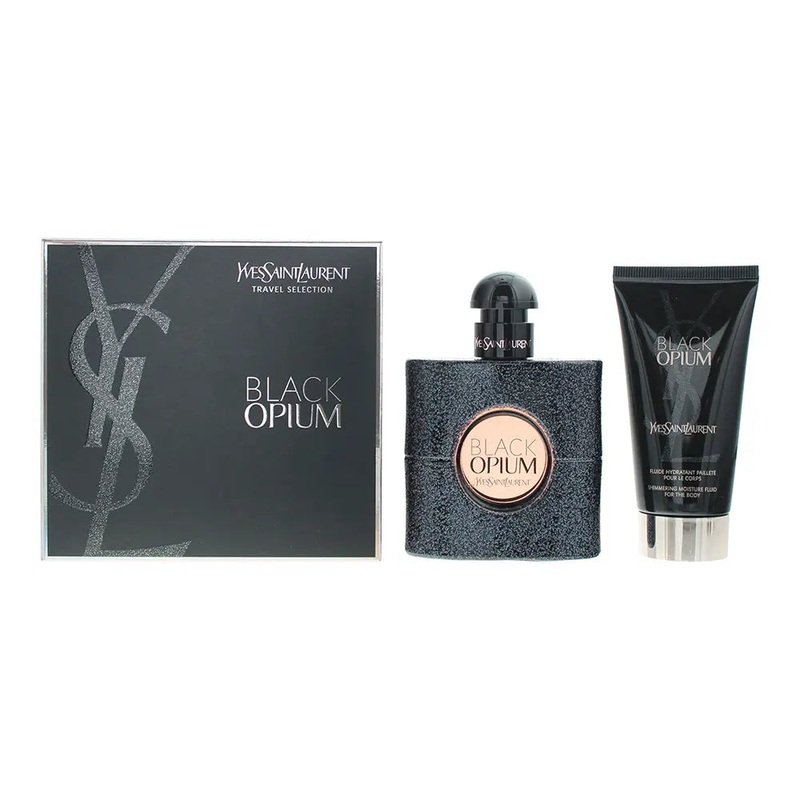 Yves Saint Laurent Black Opium 2 Piece Gift Set: Eau De Parfum 50ml – Body Lotio