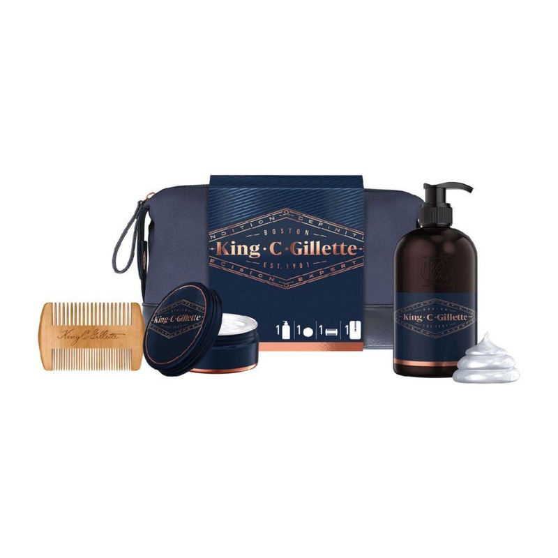 Gift Set Beard & Face Wash + Balm + Comb