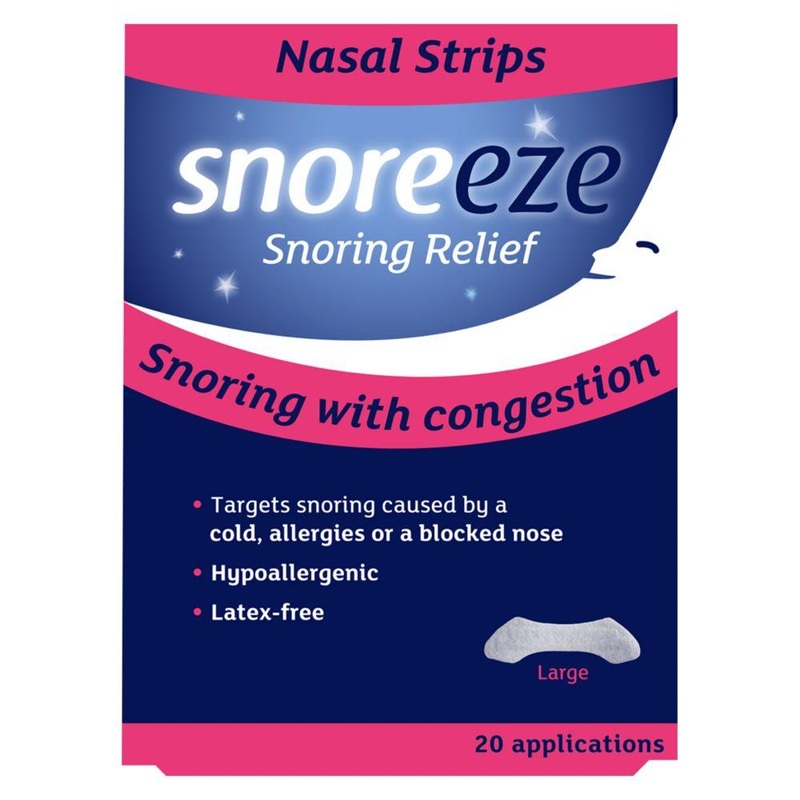 Snoring Relief Nasal Strips Large – 20 Applications