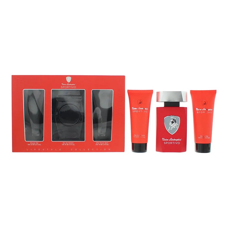 Tonino Lamborghini Sportivo 3 Piece Gift Set: Eau de Toilette 125ml – Shower Gel