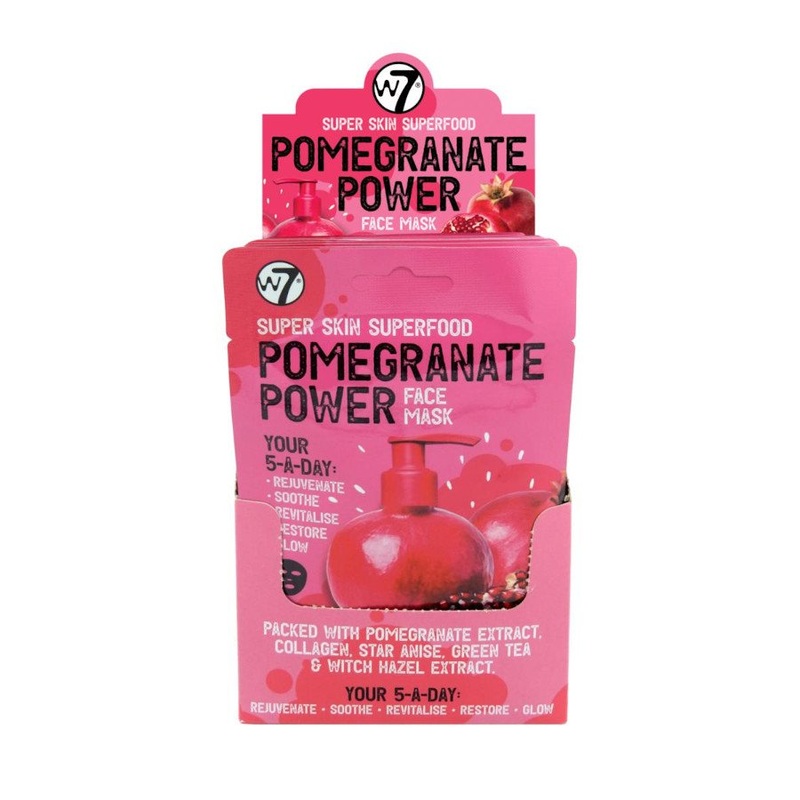 W7 Super Skin Super Food Pomegranate Power Face Mask