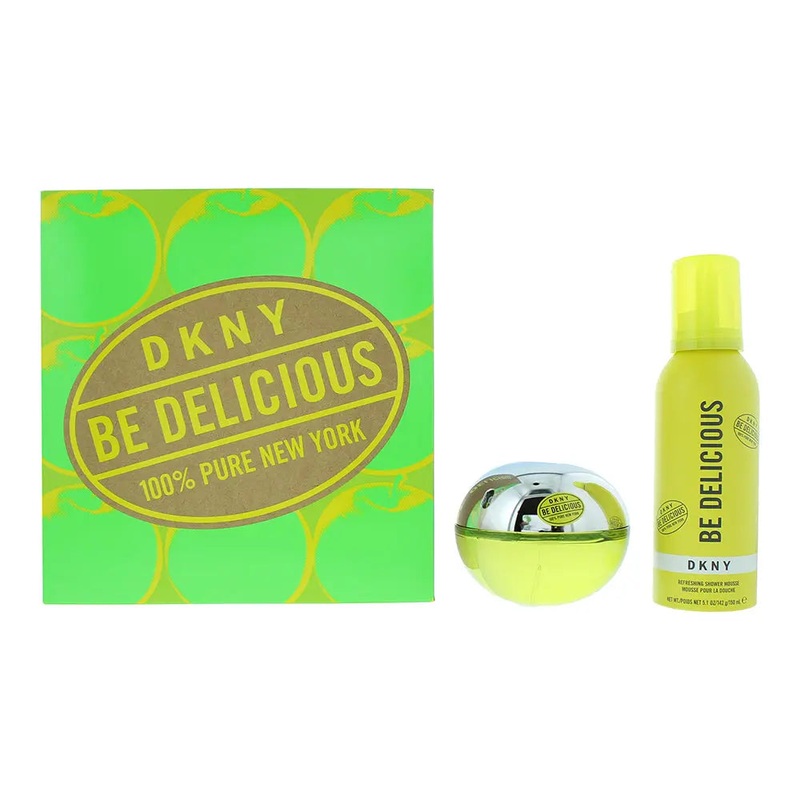 DKNY Be Delicious 2 Piece Gift Set: Eau De Parfum 100ml – Refreshing Shower Mousse 150ml