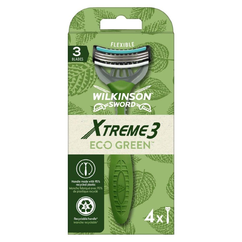 Xtreme 3 Eco Green Men’S Disposable Razor X4