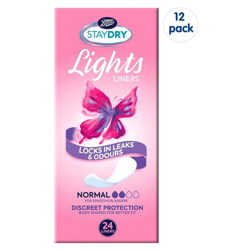 Lights Normal Liners For Light Incontinence 12 Pack Bundle  288 Liners