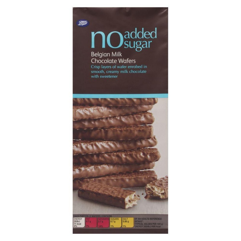 No Added Sugar Belgian Milk Chocolate Wafers – 100G