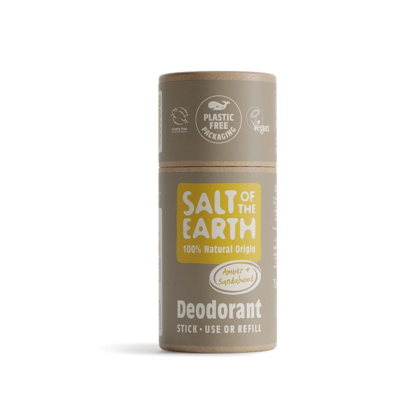 Amber & Sandalwood Deodorant Stick – Use Or Refill 75g
