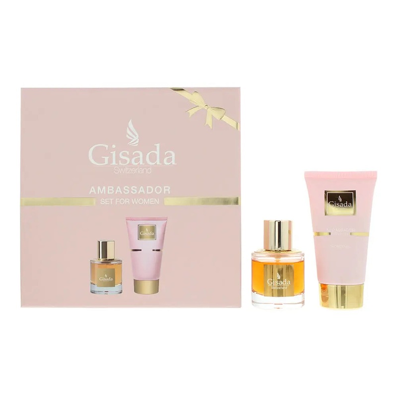 Gisada Ambassador Women 2 Piece Gift Set: Eau de Parfum 50ml – Shower Gel 100ml
