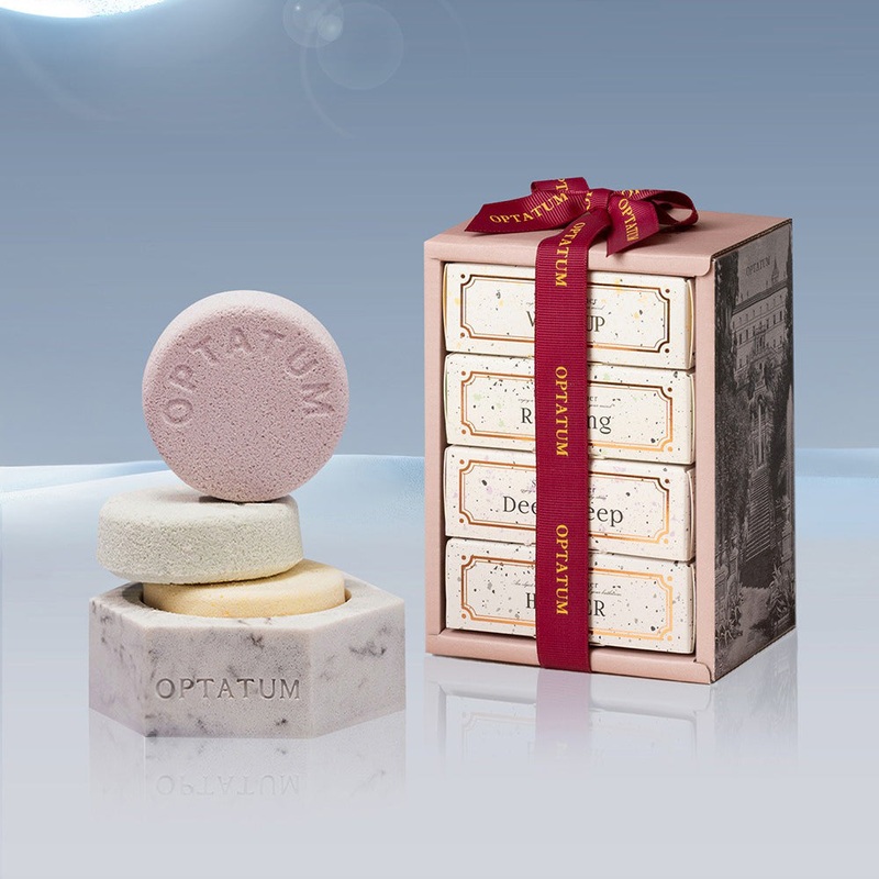 [Gift Packaging] OPTATUM Aromatherapy Shower Steamer 3-piece Gift Set