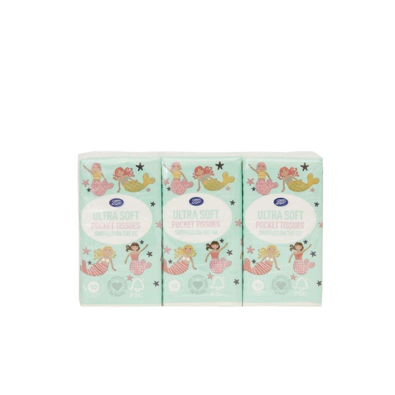 Mermaid Pocket Pack Tissues 6 Pack
