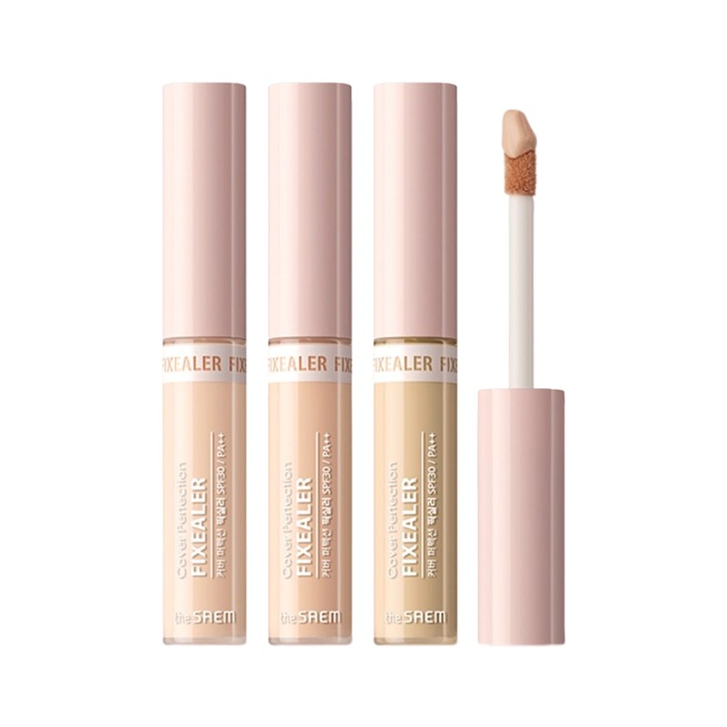THE SAEM Cover Perfection Fixealer 6.5g 3 Colors 01 Clear Beige