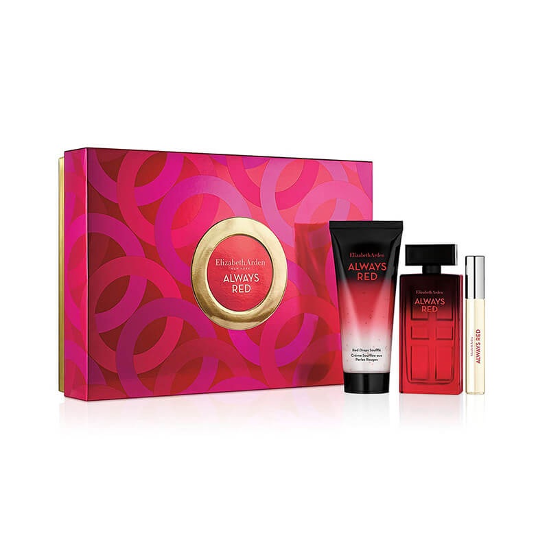 Elizabeth Arden Always Red 3pc Set 50ml EDT (L)