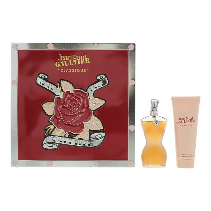 Jean Paul Gaultier Classique 2 Piece Gift Set: Eau De Toilette 50ml – Body Lotio