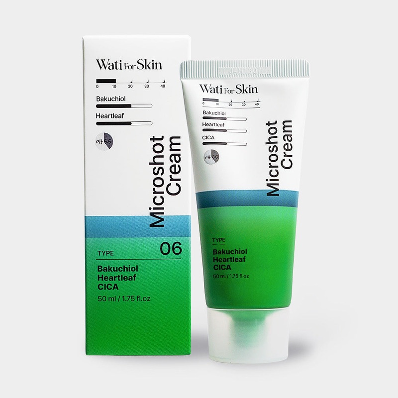 Wati For Skin Bakuchiol Heartleaf CICA Microshot Cream 50ml