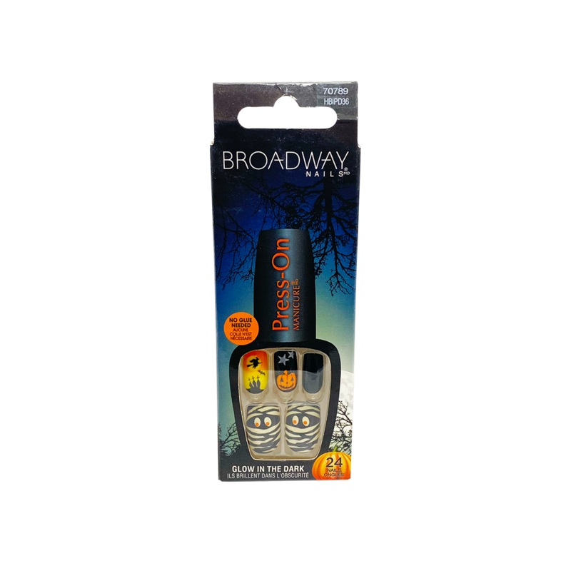 Kiss Impress Halloween 24 Glow in the Dark Nails 70789