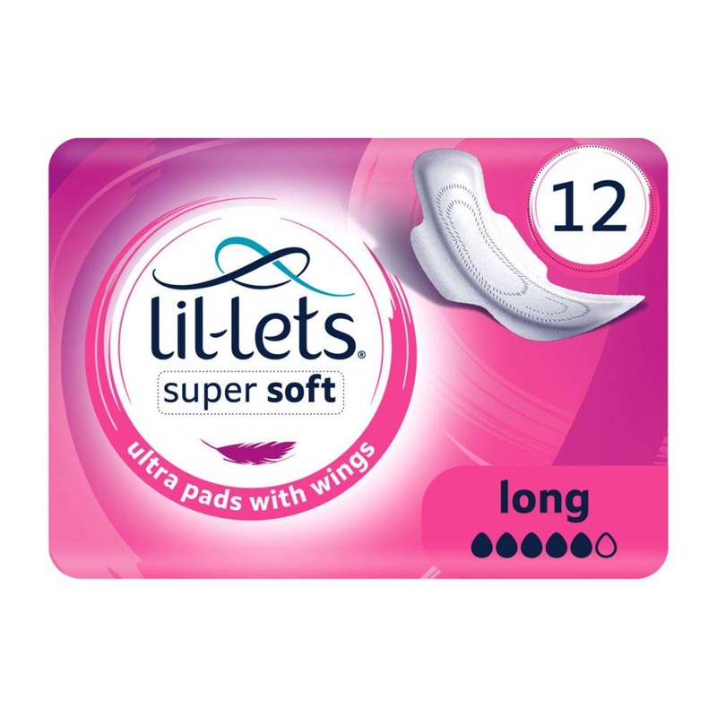 Super Soft Sanitary Towels (Ultra-Thin) Long  12 Pack