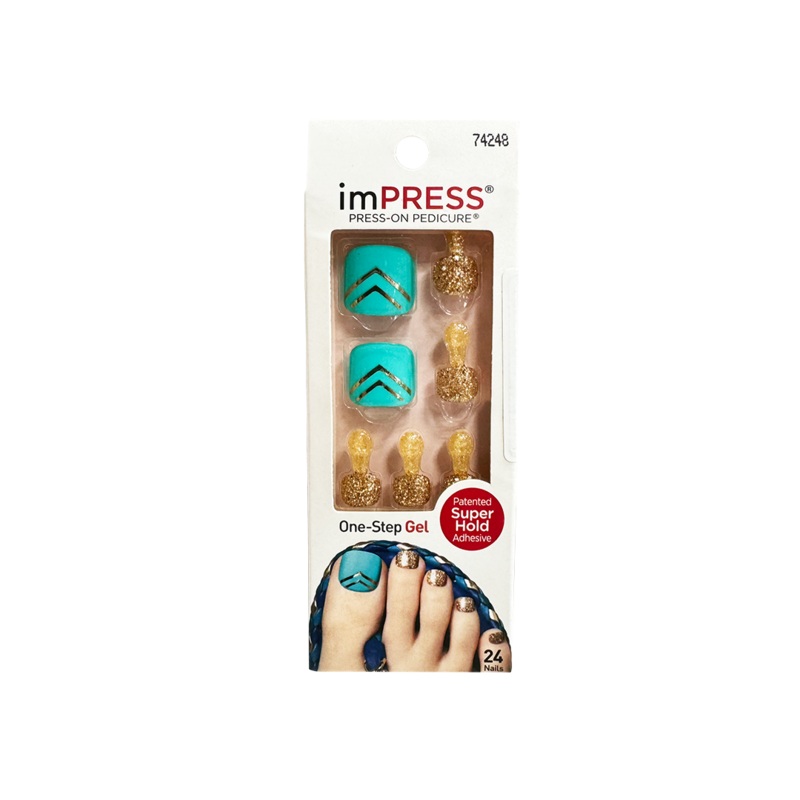 Kiss Impress 24 Toenails Sweet Tooth 74248