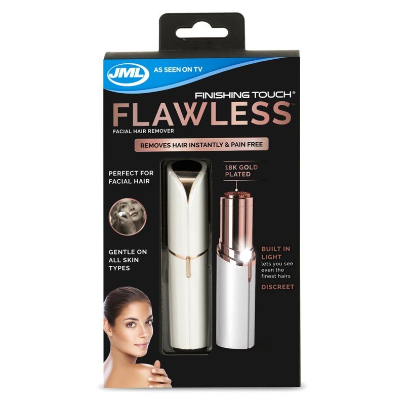 Finishing Touch Flawless Facial Hair Trimmer – White Edition