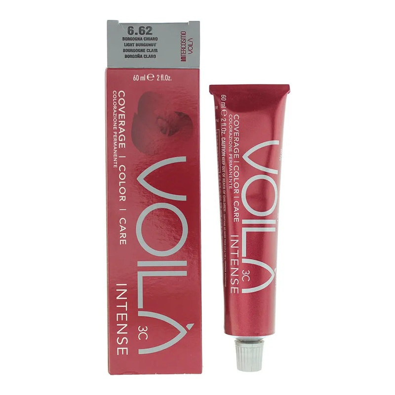 Intercosmo Voil 3C Intense 6.62 Light Burgundy Hair Colour 60ml