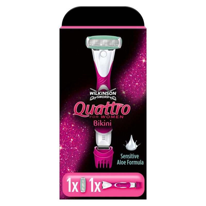 Quattro For Women Bikini Razor With Electric Trimmer
