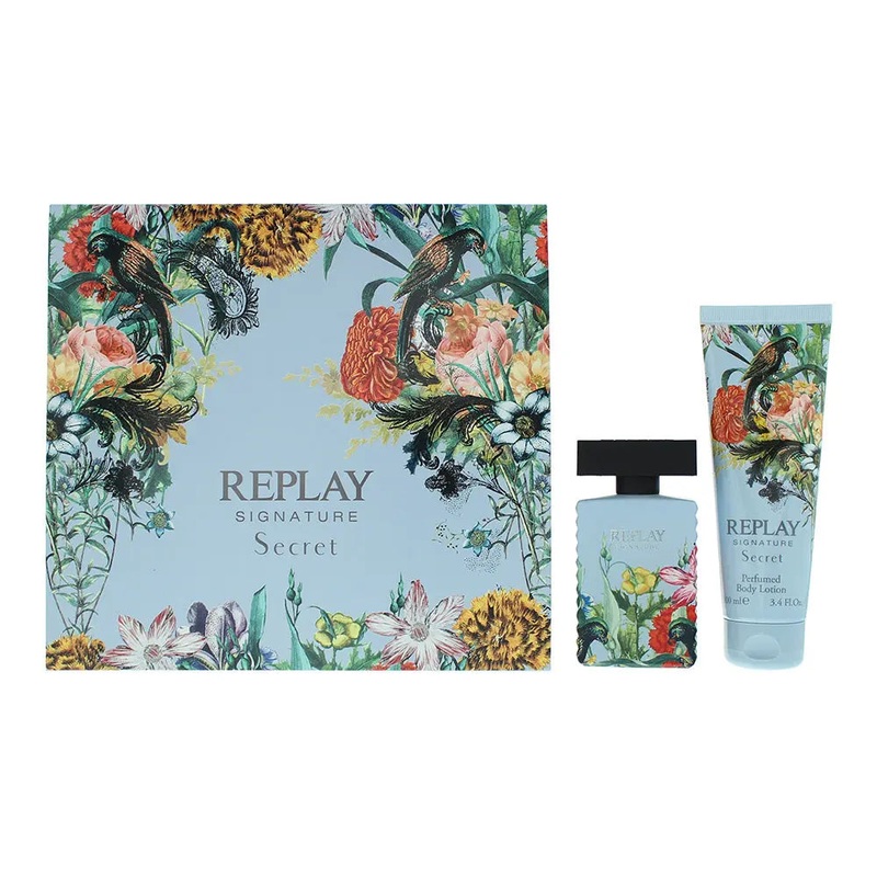 Replay Signature Secret for Women Gift Set EDT Spray 50ml + Body Lotion 100ml