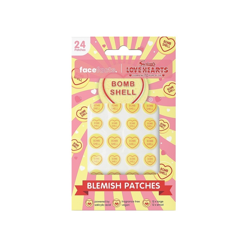 Face Facts Blemish Patches Love Hearts Bomb Shell
