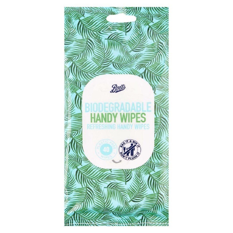 Biodegradable Refreshing Handy Wipes 40 Pack