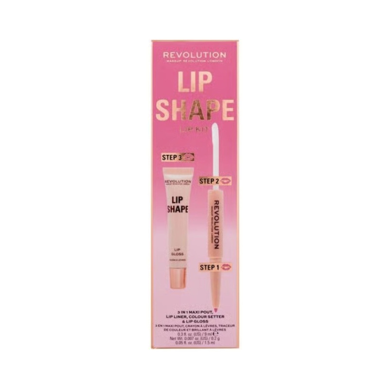 Revolution Lip Shape Kit Pink Nude