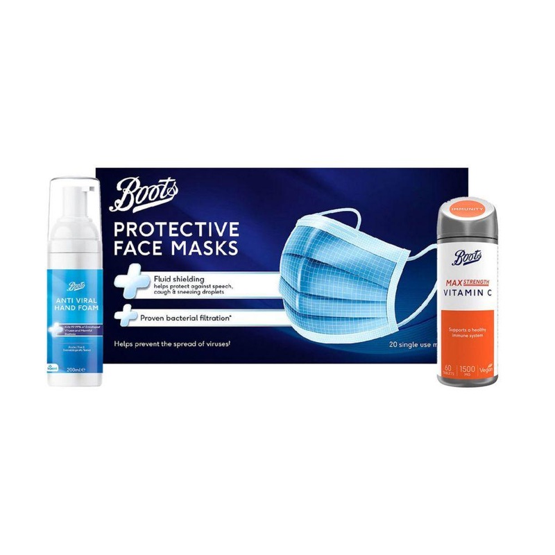 Vitamin C, 3Ply Face Mask & Anti-Viral Hand Foam