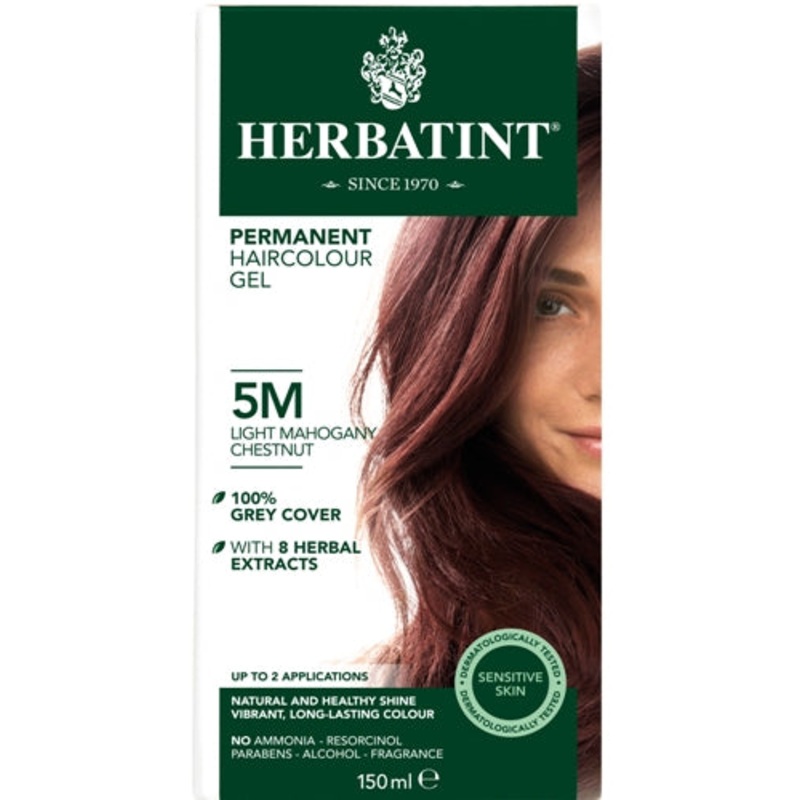 5M Light Mahogany Chestnut Permanent Hair Colour Gel 150ml