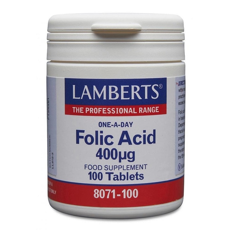 Folic Acid 400g 100 tablets
