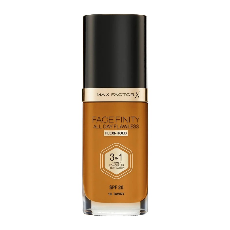 Max Factor Face Finity All Day Flawless 3 In 1 W95 Hazelnut Foundation 30ml