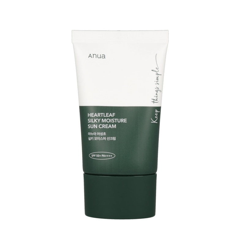 Time Deal Anua Heartleaf Silky Moisture Sunscreen SPF50+ PA++++ 50ml