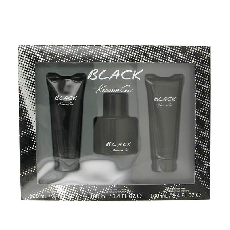 Kenneth Cole Black 3pc Set 100ml EDT (M)