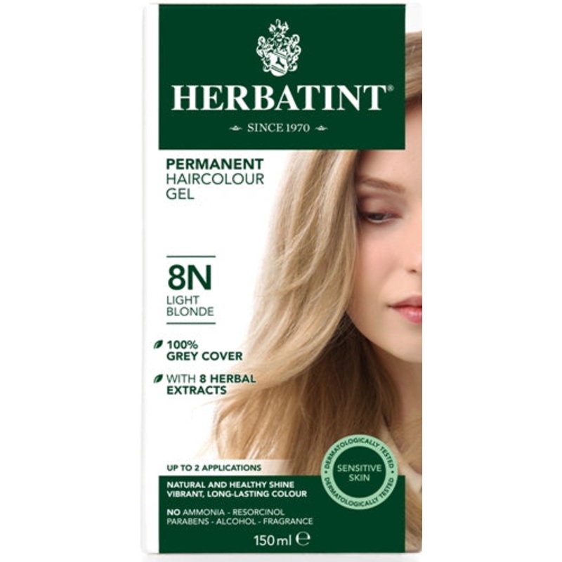 8N Light Blonde Permanent Hair Colour Gel 150ml